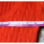 American Eagle  Cable Knit Sweater Mens Medium Orange Scoop Neck Boho Cozy Warm Photo 9