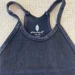 Free People Happiness Runs Long Crop Tank Deepest Navy XS/S Photo 2