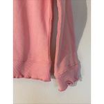 Topshop  Coral Salmon Ruffle Ribbed Neck‎ Trim Sweatshirt Womens 4-6 NEW NWT Photo 2
