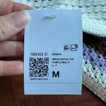 Forever 21 NWT-  Striped Crochet Halter Top- Size Medium Photo 7