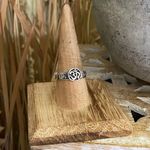 Sterling silver Om Ring Size 9 3/4 Silver Photo 0