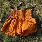 Free People FP Movement  The Way Home Running Athletic Shorts XS Orange Workout Photo 1