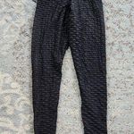 Booty By Brabants  Textured Leggings Black One Size Photo 0