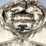 Ralph Lauren #701  Metallic Tan Quilted Jacket Photo 8
