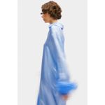 Sleeper Luna Maxi Dress with Detachable Feathers Blue Womens Size XS Photo 5