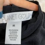 Planet Gold  Sleeveless Tee Medium‎ Black Semi Sheer Stripes Photo 2