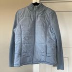 Carolyn Taylor Blue Quilted Puffer Jacket Photo 0