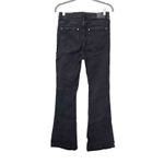 ZARA  Flare High Waist Black Denim Sz 8‎ Photo 1