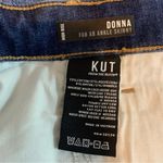 Kut From The Kloth Blue Skinny Jeans with Distressed Details Donna Size 6 Photo 5