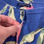 Liz Claiborne Crazy Horse by  | Blue Floral Stretch Capri Pants Cotton Spandex 10 Photo 1