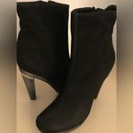 Diane Von Furstenberg  women black suede leather platform boots US 8.5 Euro 39.5 Photo 3
