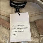Generation Love NWT Zaya Vegan Leather Skirt Gold Size 0 Photo 6