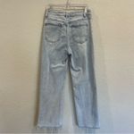 Risen Jeans - Slim Straight | Leg Slit | Light Wash | Raw Hem - Size 13/31 Photo 5