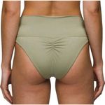 prAna  Aurelia High Waisted Bikini Bottom UPF 50 Neutral Minimalist Green Size XS Photo 1