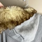 SO NWT  Wear it Declare junior cardigan with faux fur hoodie size large Photo 7