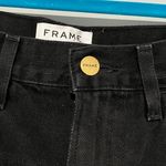 frame denim NWT Black Mini Jean Skirt Photo 8
