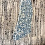 Anthropologie  Pixley Brand Blue and White Leaf Pattern Rayon Maxi Dress Small Photo 8