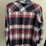 Orvis  Women's Red Fleeced Lined Flannel Plaid Shirt Large Photo 1
