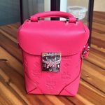 MCM   Calfskin Ottomar Monogram Mini Soft Berlin Crossbody Teaberry Photo 0