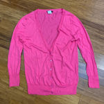 J.Crew Women's Cardigan Sweater Size XS Pink Cotton Knit Lightweight Casual Photo 0