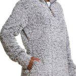 Pink Lily  Sherpa Quarter Zip Closure Pullover Jacket Photo 0