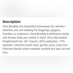 Vera Bradley NWT  Leggings in Citrus Paisley Gray. Women’s size L (12-14). Photo 12