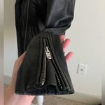 IRO  Black Leather Moto Jacket HAN lining for cold weather Photo 10