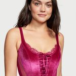 Victoria's Secret Velvet Pink Corset Top Photo 5