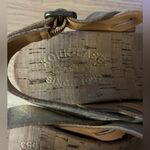 Kork-Ease  Gold Cork Wedge Leather Upper Sandals 6 Photo 5