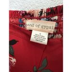 Anthropologie  BAND OF GYPSIES Dress Womens Sz S Red Floral Maxi Bustier Corset Photo 11