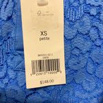 Banana Republic NWT $148 Blue Flutter Sleeve Collared Lace Dress XSP Photo 8
