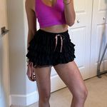 Amazon Ruffle Black Shorts Photo 0