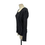 Harley Davidson Metallic Silver Black Ribbed Knit‎ Pullover Sweater Size XL Photo 4