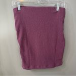 Free People NWOT Angie Wrap Skirt Ruched Textured High Waist Purple Size XS Photo 3