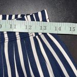 J Crew Women's Pleated Striped Skirt Midi Lined Pull On Navy Blue White Size 0 Photo 4