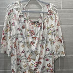 Unique spectrum Unique‎ spectrum Knits women's 2x butterfly and floral top 3/4 Sleeves with lace Photo 0