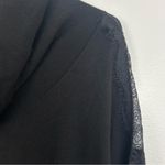 H by Halston NWT Lace Panel Black Cowl Neck Sweater Size Medium Photo 5