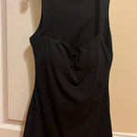 Amazon Qinsen  Black Sleeveless Square Neck Romper Photo 0