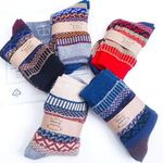 ECI Multicolor Patterned Unisex Socks Set Of 5 Photo 0