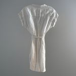 Boden Linen Midi Shirt Dress 6R Button Down Short Sleeve Pockets Tie Waist Size 6 Photo 5