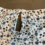 Multiblu White Floral Print‎ Cold Shoulder Ruffle Sleeve Top No Size Tag Photo 3