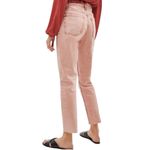 ASOS Berksha Peach Vintage Ash Wash Straight Cropped Denim Jeans size 4 Photo 2