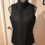 Lands' End Women's Vest Black Sleeveless Full Zip Quilted Casual Puffer Small G5 Photo 0
