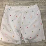 David Brooks Embroidered Golf Bag Shorts White Size 18 Photo 3