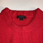 J.Crew Sleeveless Tunic Sweater Red X Small Knit Tank Cotton Merino Wool Blend Photo 4