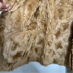 White House | Black Market NEW Faux Fur Suede Mixed Vest in Tan Photo 7