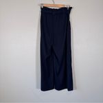 Max Studio  Blue Wide Leg High Rise Belted Dress Pants Womens S Fall Classic Photo 4