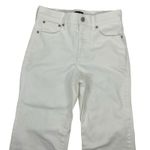 J.Crew  High Rise Wide Leg Crop Jeans White Size 25 Petite Photo 4