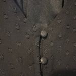 Sim & Sam  Black V-Neck Tie Top Photo 3