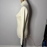 J.Crew Perfect Fit Ribbed Cream Long Sleeve Turtleneck Neck Buttons Preppy sz S Photo 8